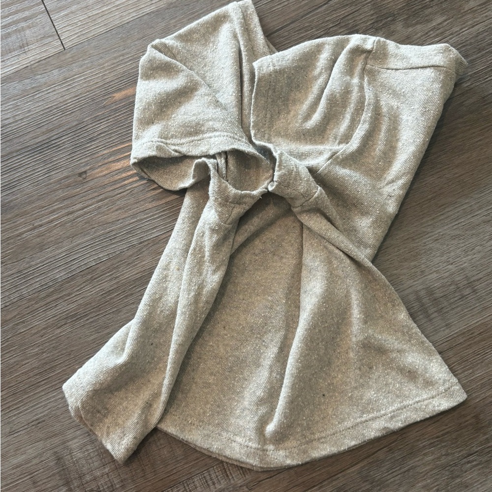 LOU TEE(Regen Silk Noil Jersey) speckled Heather Grey-size XS RV:$138 - Picture 12 of 16